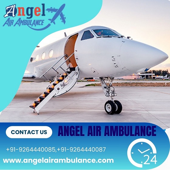 Get Top-class Angel Air Ambulance Service In Kolkata With Ventilator Setup