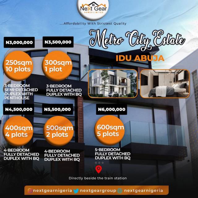 We Are Selling Plot Of Land At Metro City Estate, Idu (Call  08135017389)