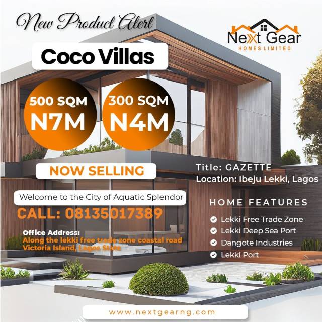 Lands For Sale At Coco Villas Along Lekki Free Trade Zone (Call 08135017389)