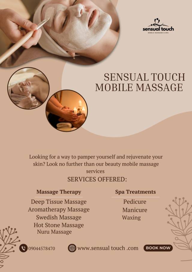 Massage And Pedicure At Sensual Touch - Call 09044578470