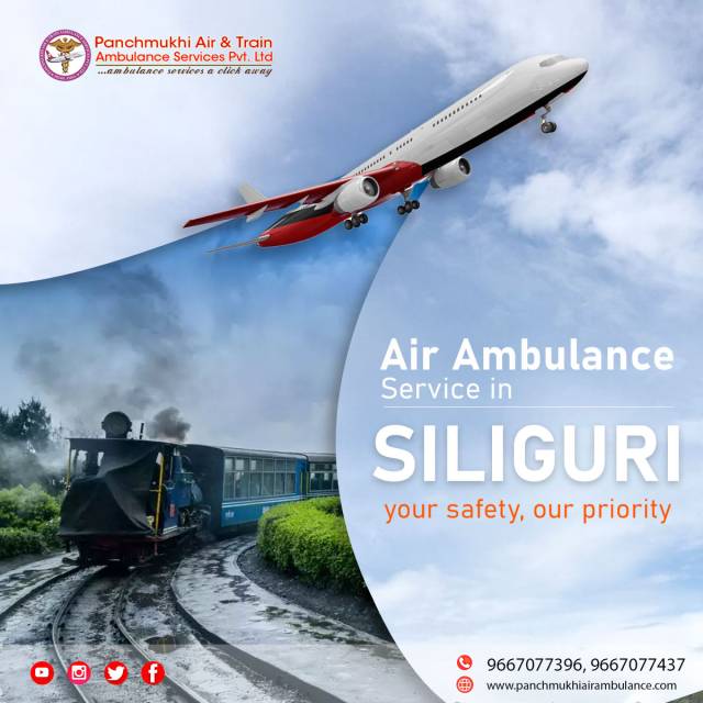 Hire Panchmukhi Air Ambulance Services In Siliguri For Safe Transfer