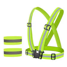 Adjustable Elastic Safety Vest Outdoor Reflective Belt High