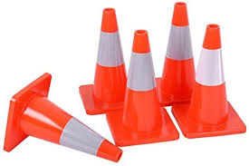 Red PVC Traffic Cone, For Road Safety