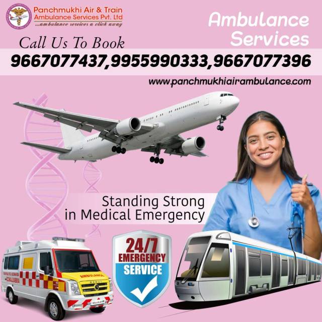 Avail Of CCU-Enabled Panchmukhi Air Ambulance Services In Patna