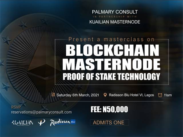 A MASTERCLASS ON BLOCKCHAIN MASTERNODE PROOF OF STAKE TECHNOLOGY