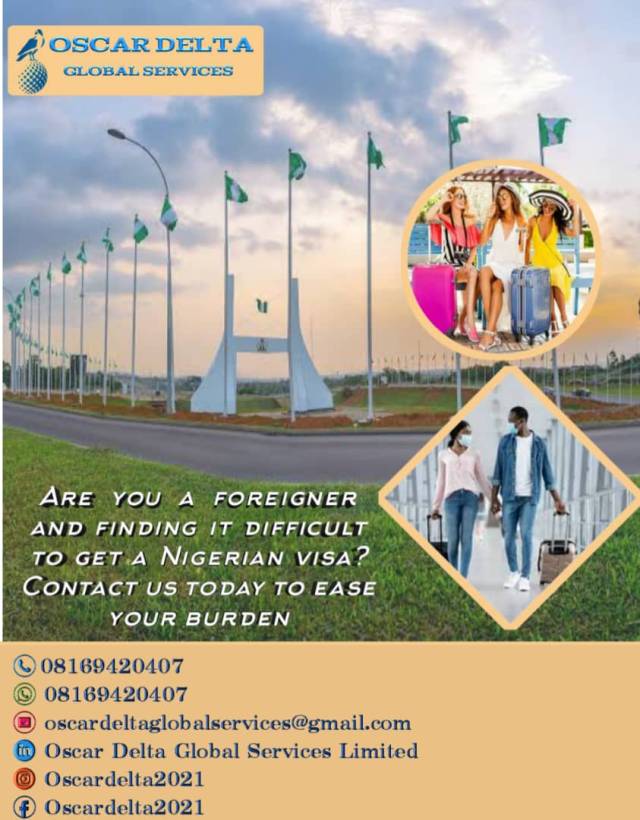 Get Your Nigerian Visa Through Us - Call 002348169420407