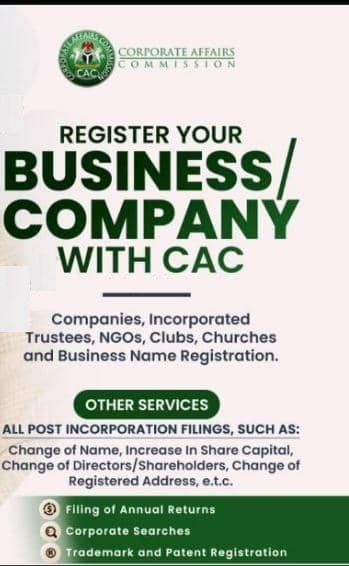 Contact Us For All Your CAC Registration - WhatsApp 07038174790