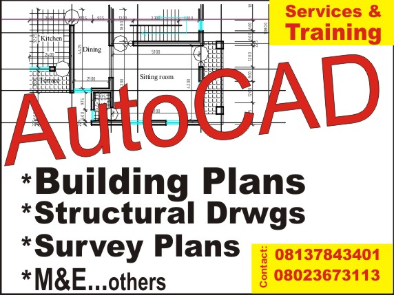 We Offer AutoCAD Services And Training - Call 08137843401