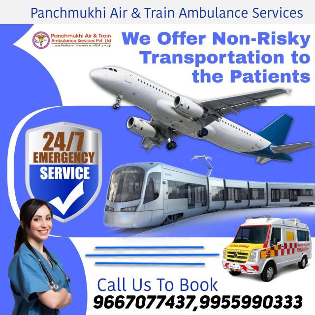 With Hi-tech Medical Hire Panchmukhi Air Ambulance Services In Varanasi