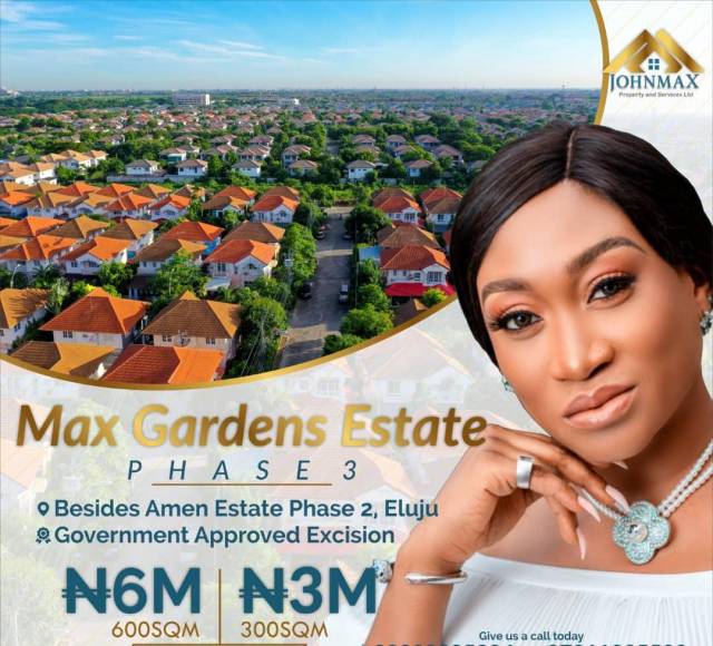 Land For Sale At Max Gardens Lekki - Call 08083598335