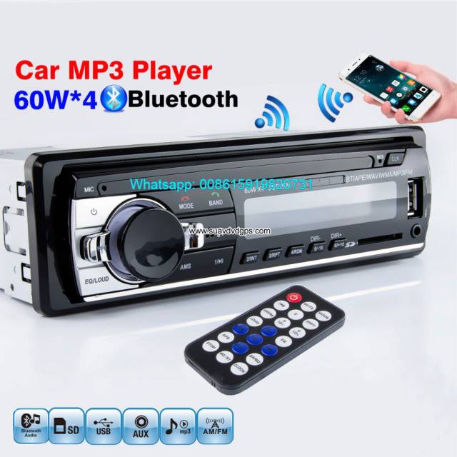 Car Radio 1Din MP3 Player FM Audio Music USB SD Digital Bluetooth