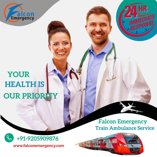 With Superb Medical Assistance Take Falcon Train Ambulance Services In Delhi