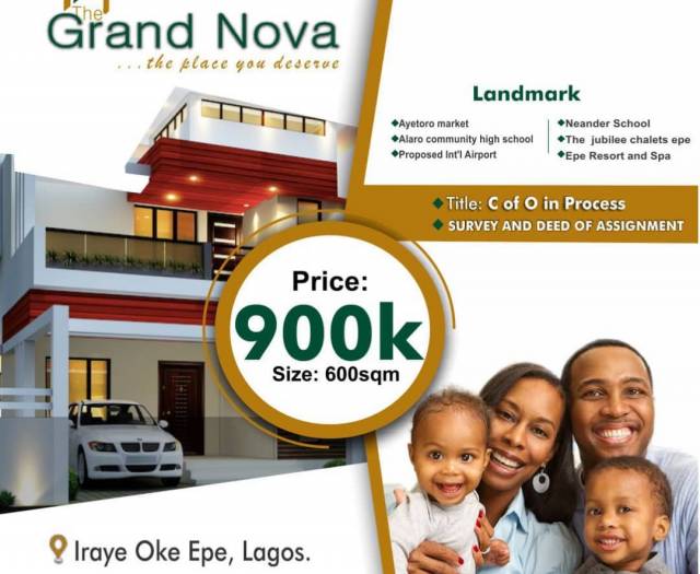 Land For Sale At The Grand Nova Estate Epe - Call 08078566894