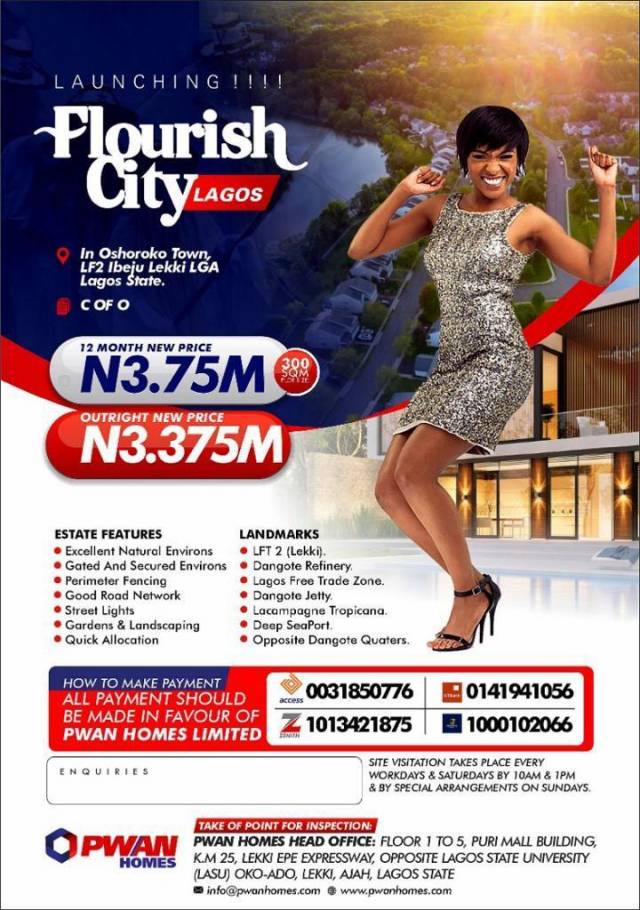 Plots Of Land For Sale At FLOURISH CITY LAGOS Lekki - Call 08139357320