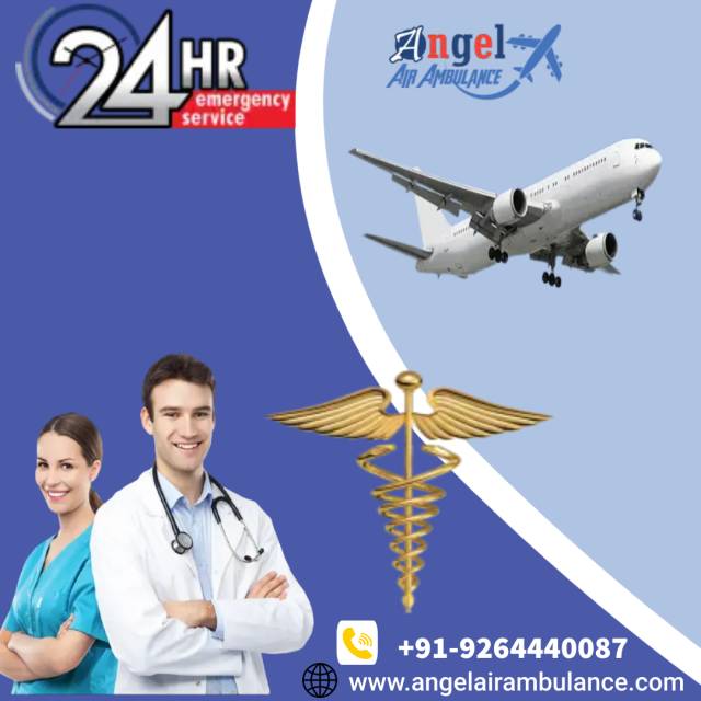 Take Reliable Medical Support Angel Air Ambulance Service In Patna