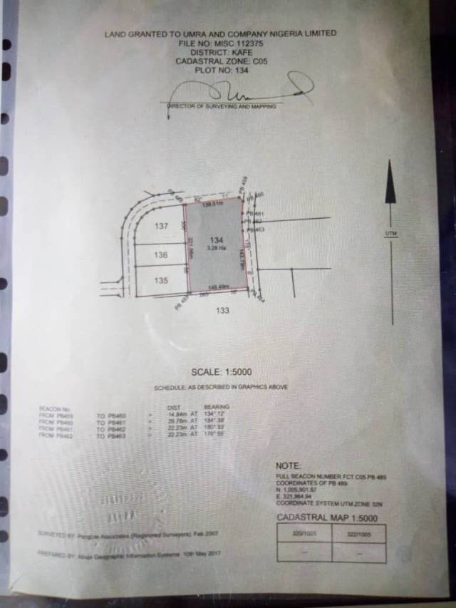 2180sqm Residential Land At Maitama Aso Drive - CALL 08134599359