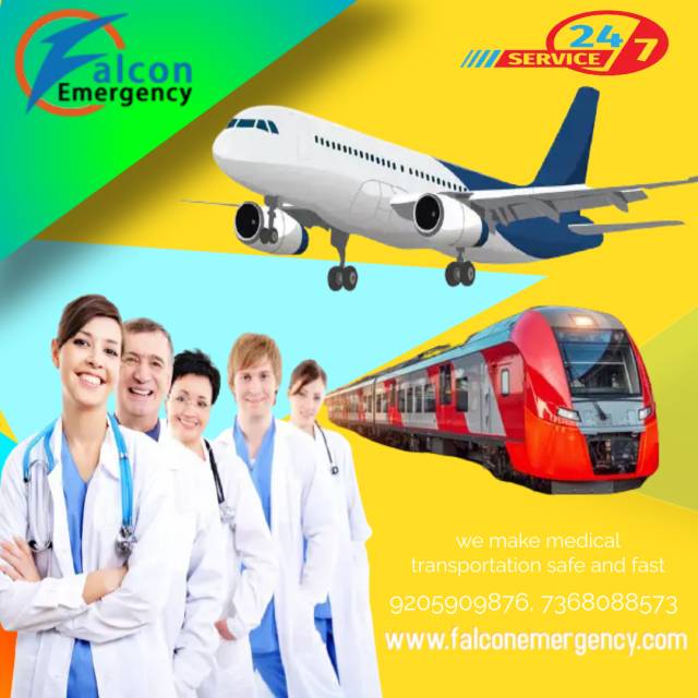 Take Specialized Medical Care From Falcon Train Ambulance Services In Raipur