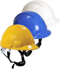 Yellow PVC Industrial Safety Helmet