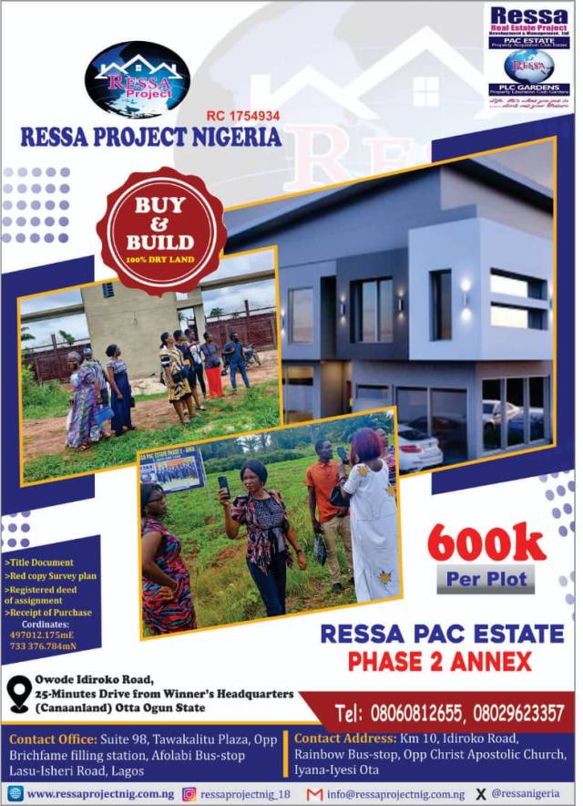 Land For Sale At Otta Ogun State - Call 08029623357