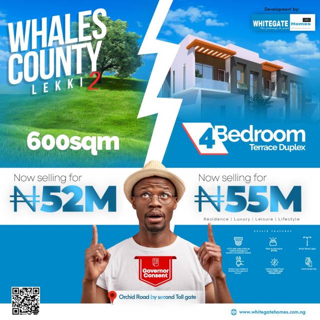 BUY A LAND AT Whales County Phase 2 Chevron - Call 08026680738