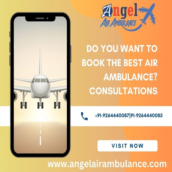 Book Outstanding Angel Air Ambulance Service In Kolkata At Budget-friendly