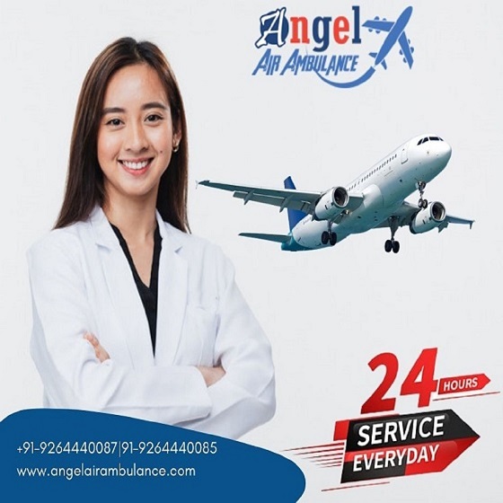 Book Reliable Medical Support Angel Air Ambulance Service In Patna