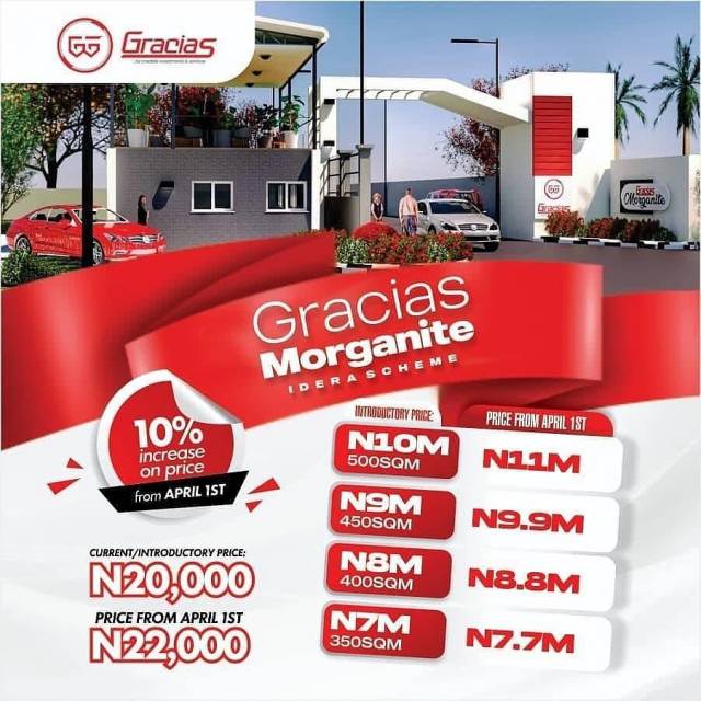 Plots Of Land At Gracias Morganite Ibeju Lekki  - Call 08027377108