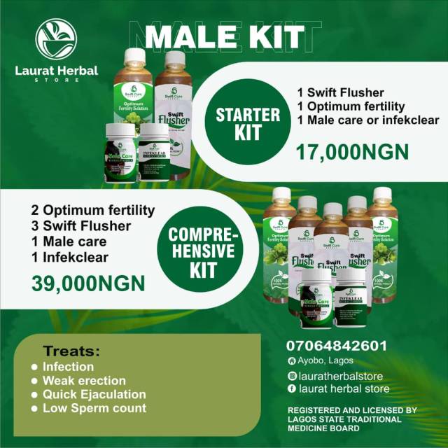 Male Kit For Infection Health Problem - Call 07064842601