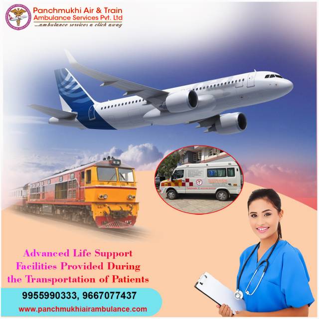 Take Panchmukhi Air Ambulance Services In Patna With An Advanced ICU