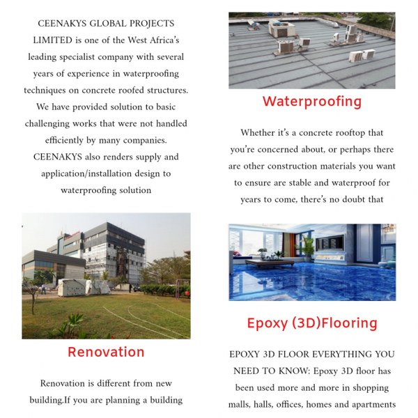 Waterproofing, Renovation, Epoxy And More - CALL 08034247315