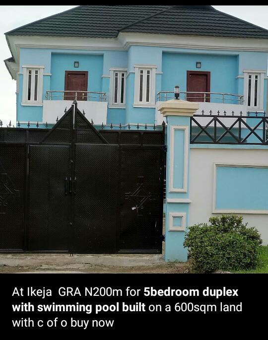 5 Bedroom Duplex On DIstressed Sale At GRA Ikeja For SALE - CALL 09066613037