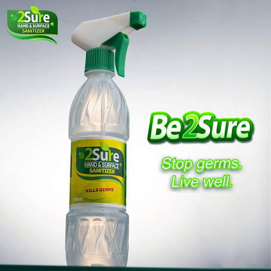 Buy Your 2Sure Hand And Surface Sanitizer 500ml - Call 08023038488