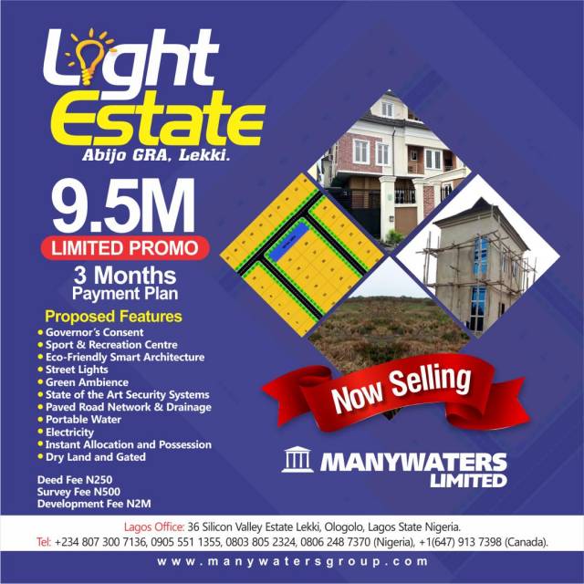 Plots Of Land For Sale At Light Estate, Abijo GRA