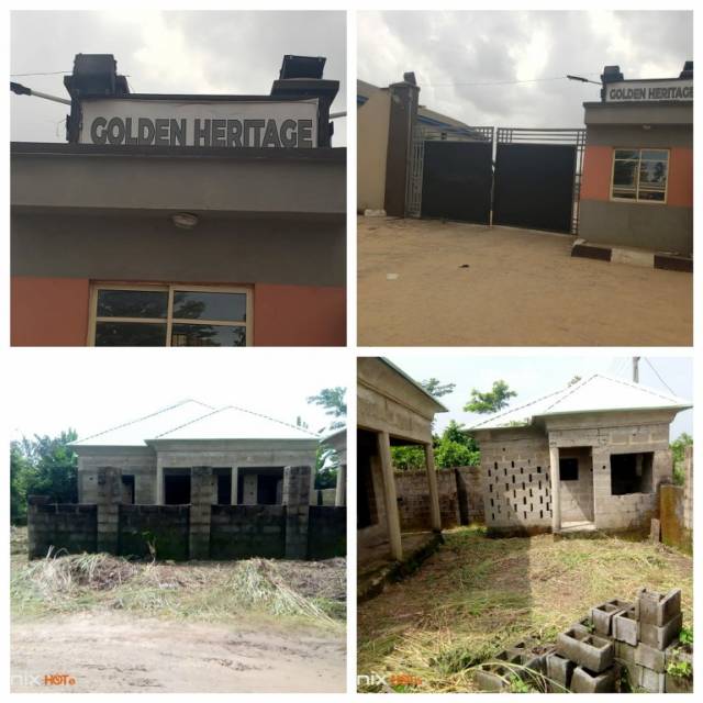 Uncompleted Twin 3 Bdr Flat Bungalow At Mowe - Call 08034056529