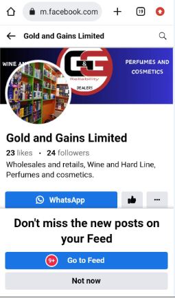 Follow And Like Our Facebook Page - Gold And Gains Limited