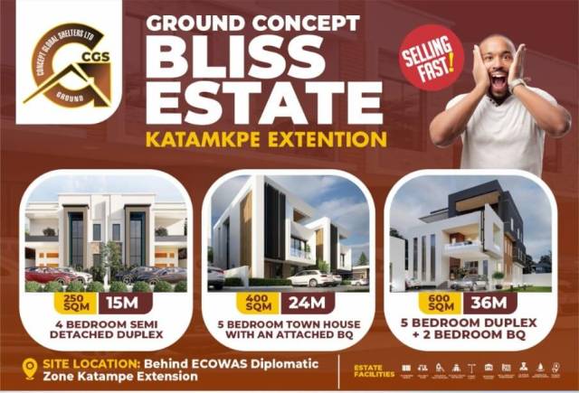 Lands At Ground Concept Bliss Estate Katampe Extension - Call 07068302198