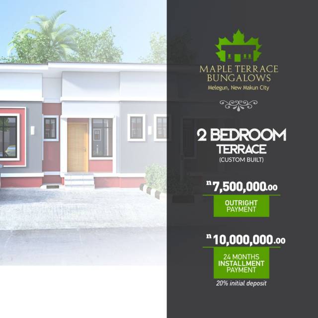 2 Bdr Terrace For Sale  New Makun City, Ogun - Call 08033444646